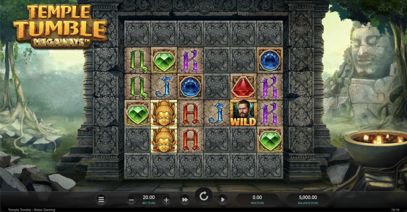 Temple Tumble Megaways: image of main menu