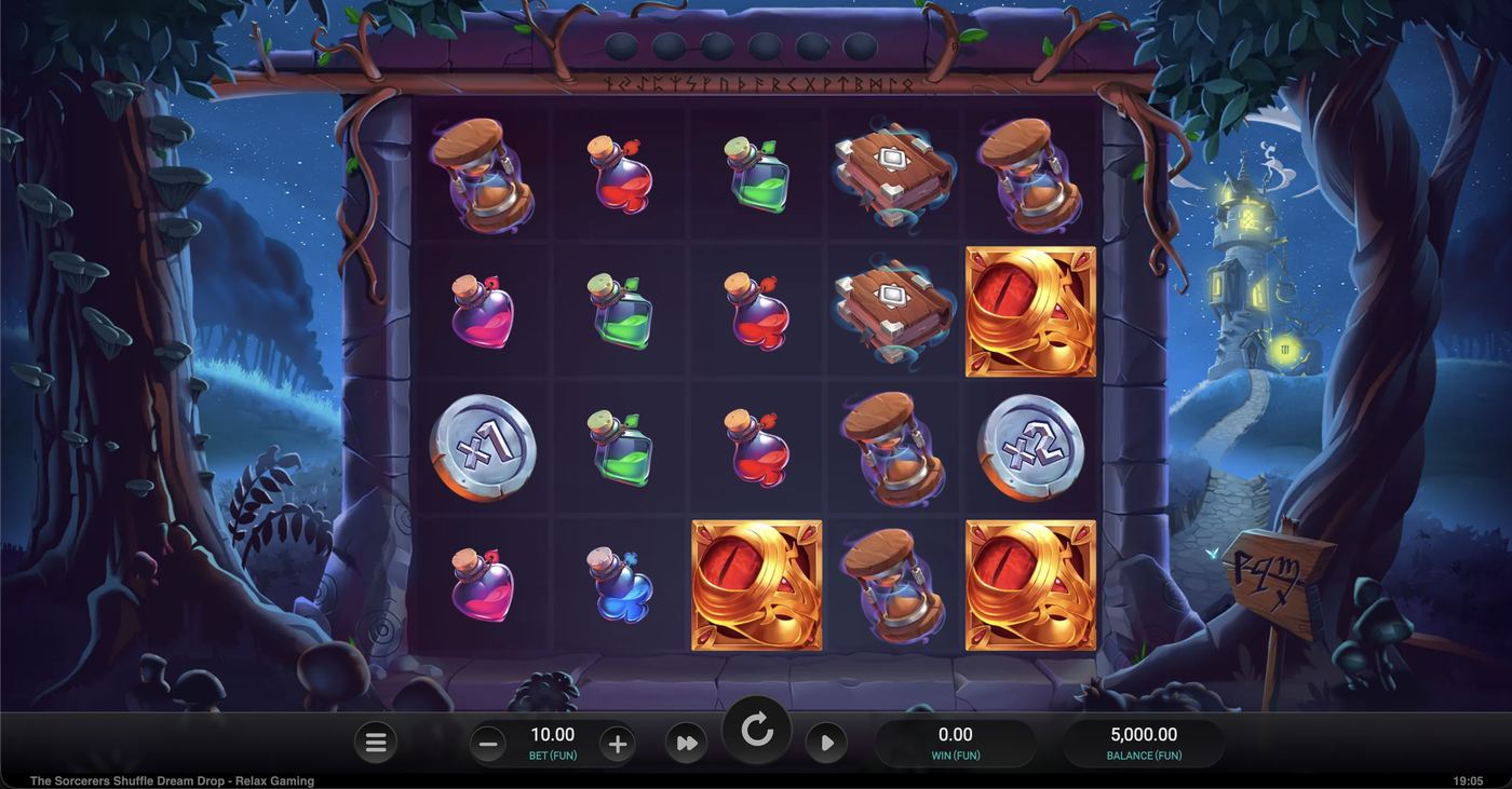 The Sorcerers Shuffle Dream Drop: image of main menu