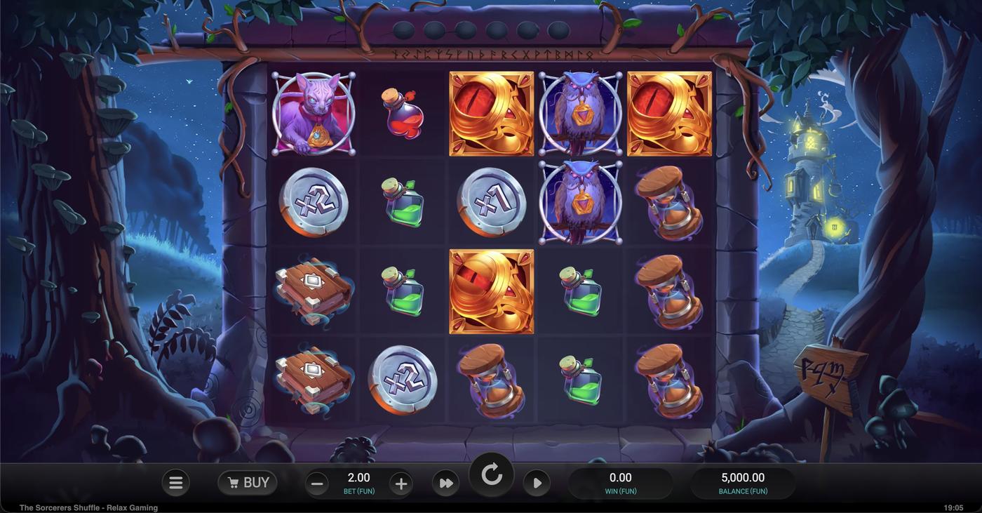 The Sorcerers Shuffle: image of main menu