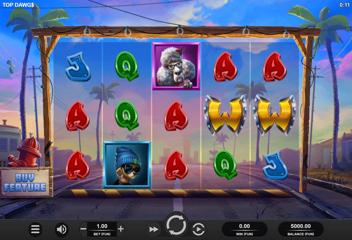 Top Dawgs: image of main menu