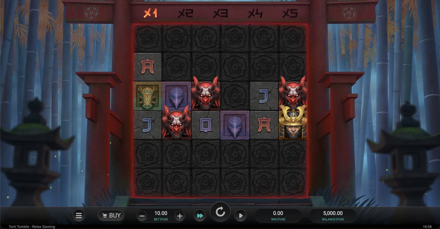 Torii Tumble: image of main menu