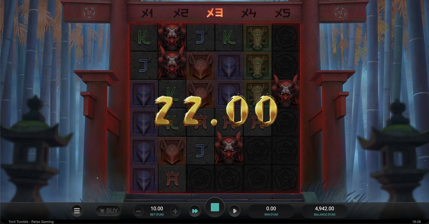 Torii Tumble: image of winning