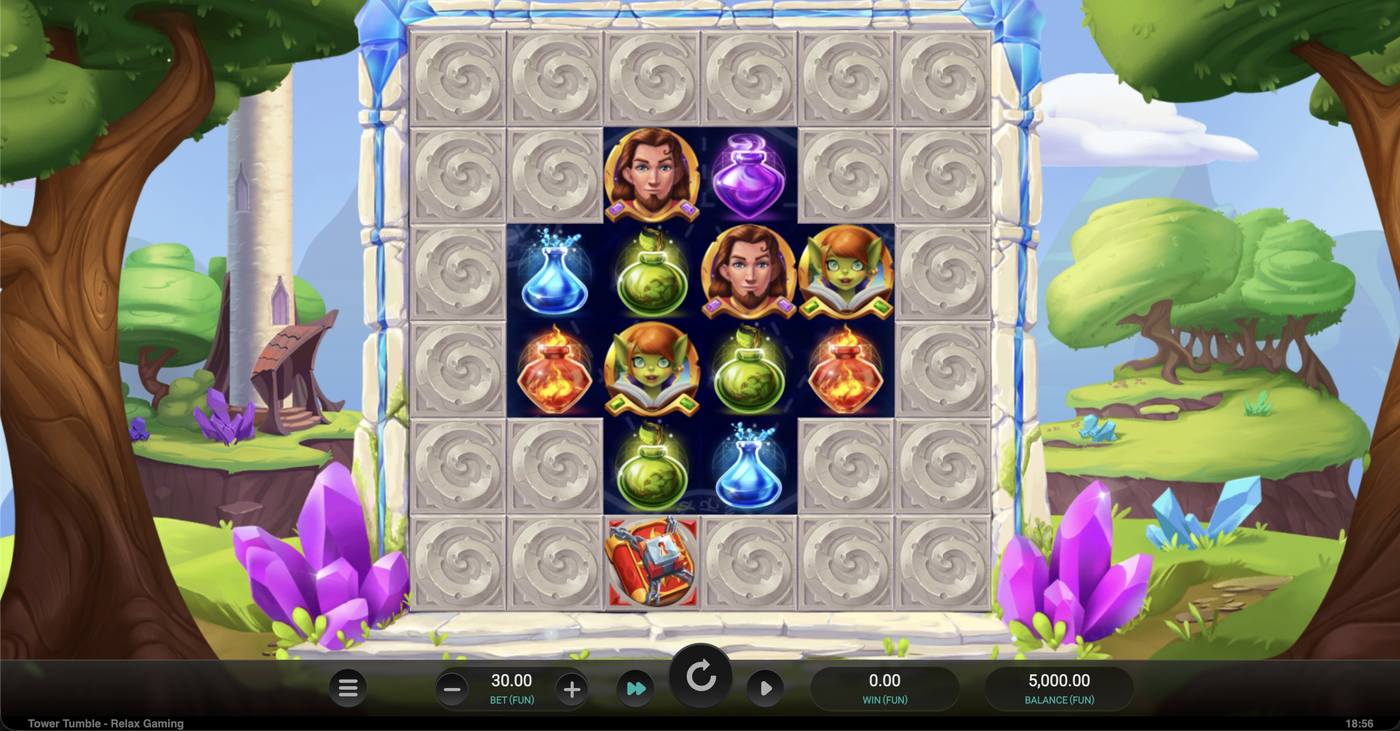 Tower Tumble: image of main menu