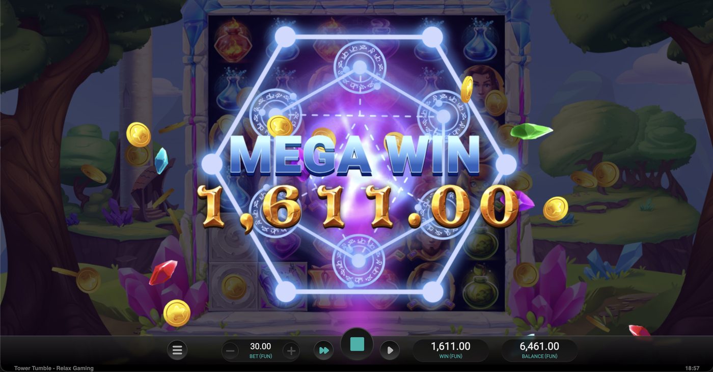 Tower Tumble: image of winning