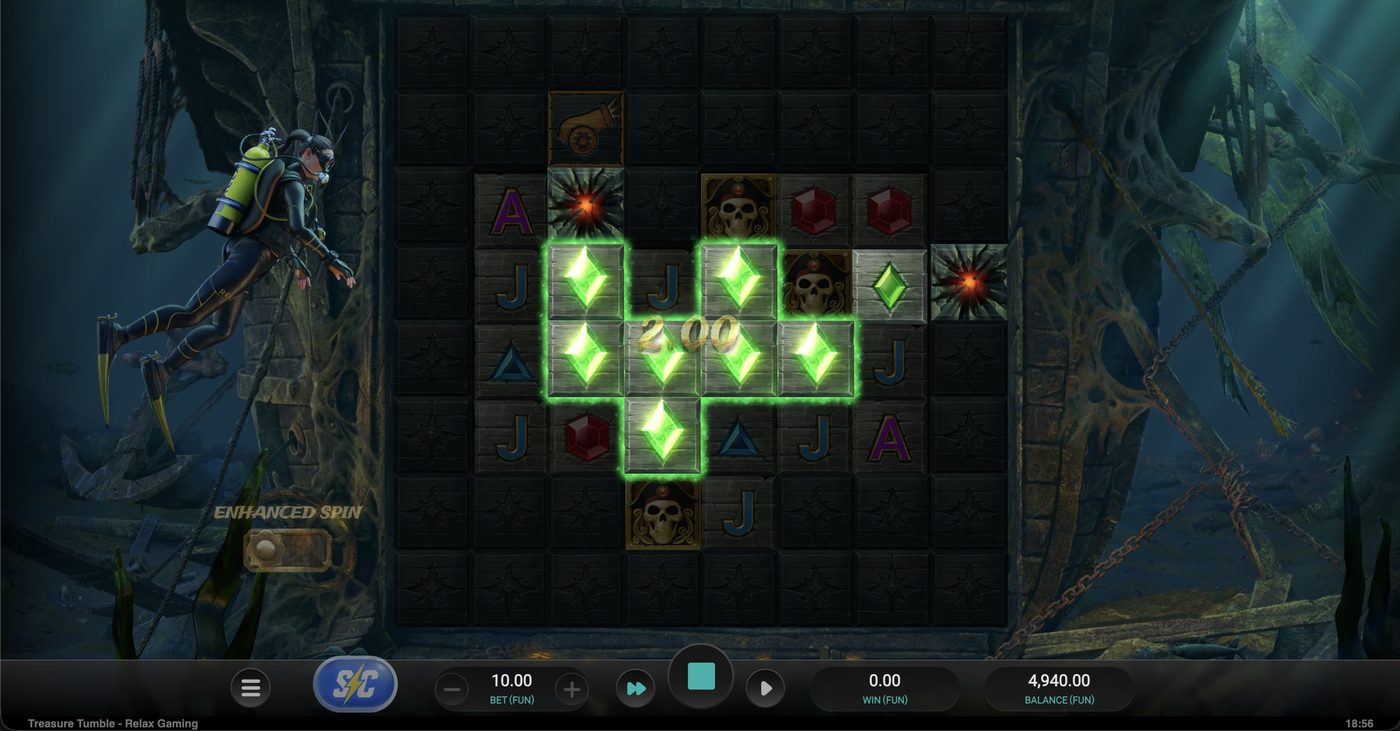 Treasure Tumble: image of winning