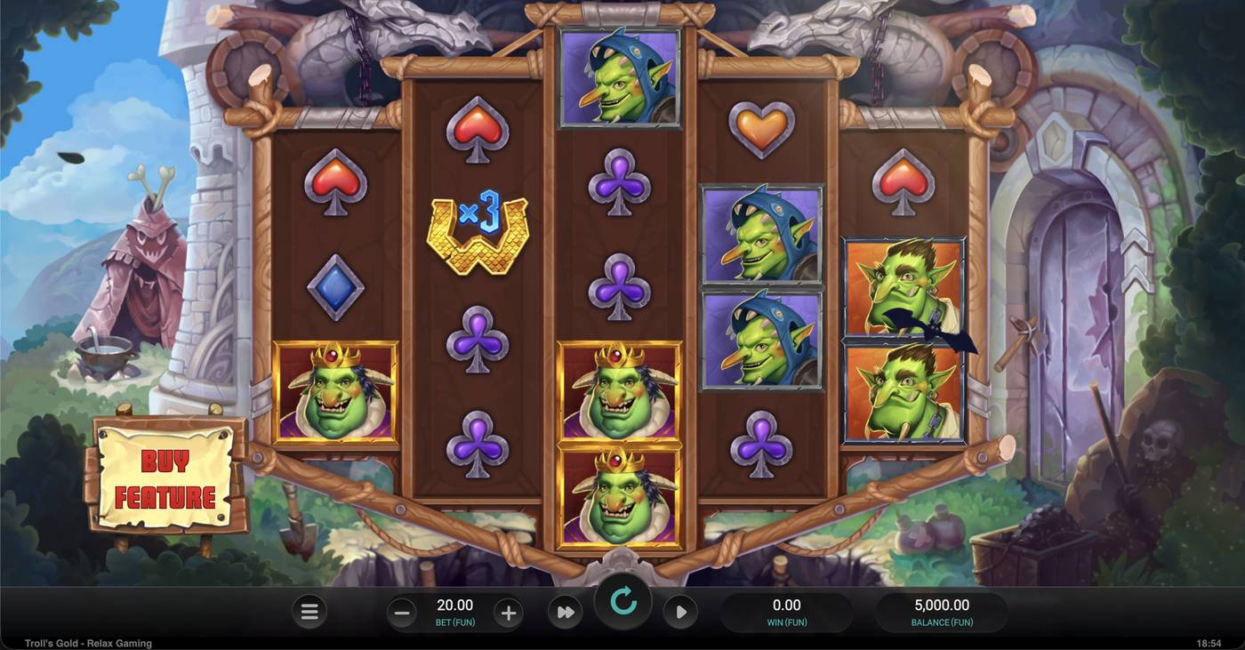 Troll's Gold: image of main menu