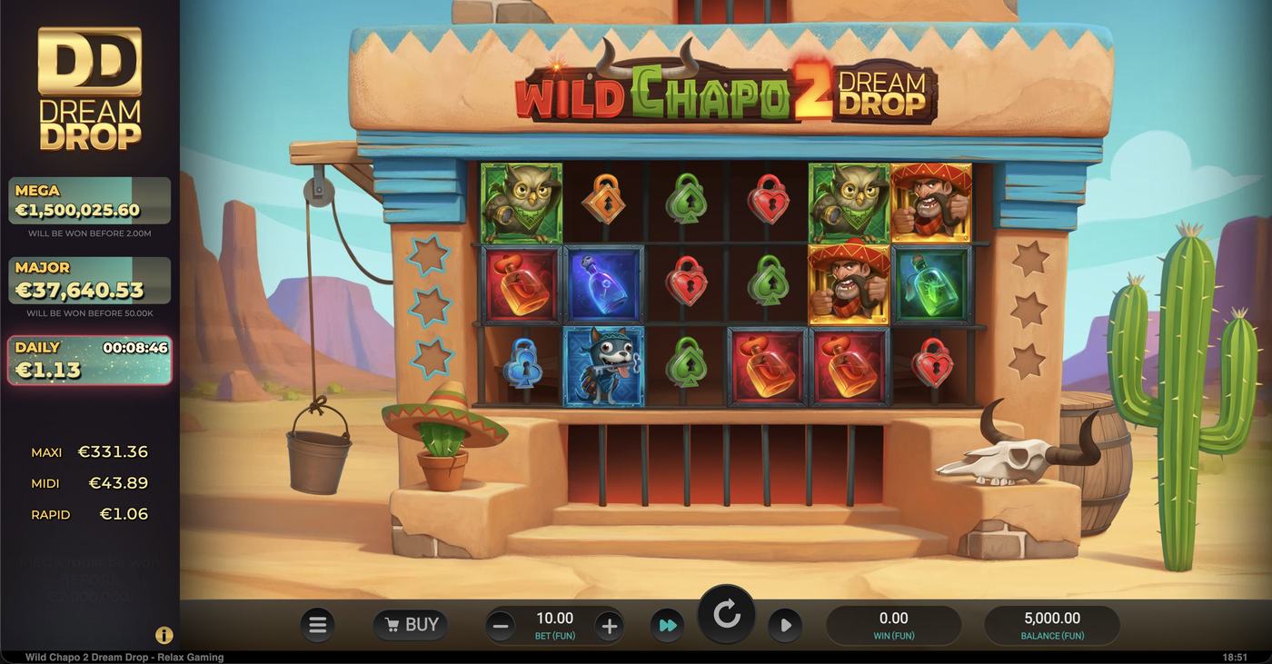 Wild Chapo 2 Dream Drop: image of main menu