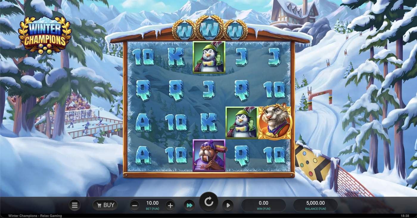 Winter Champions: image of main menu