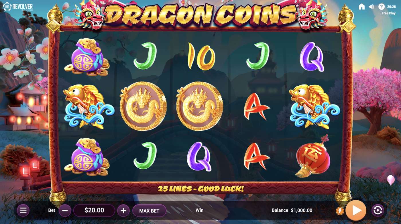 Dragon Coins: image of main menu