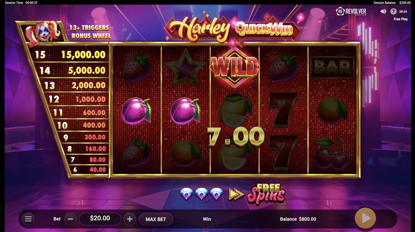 Harley QuickWin: image of winning