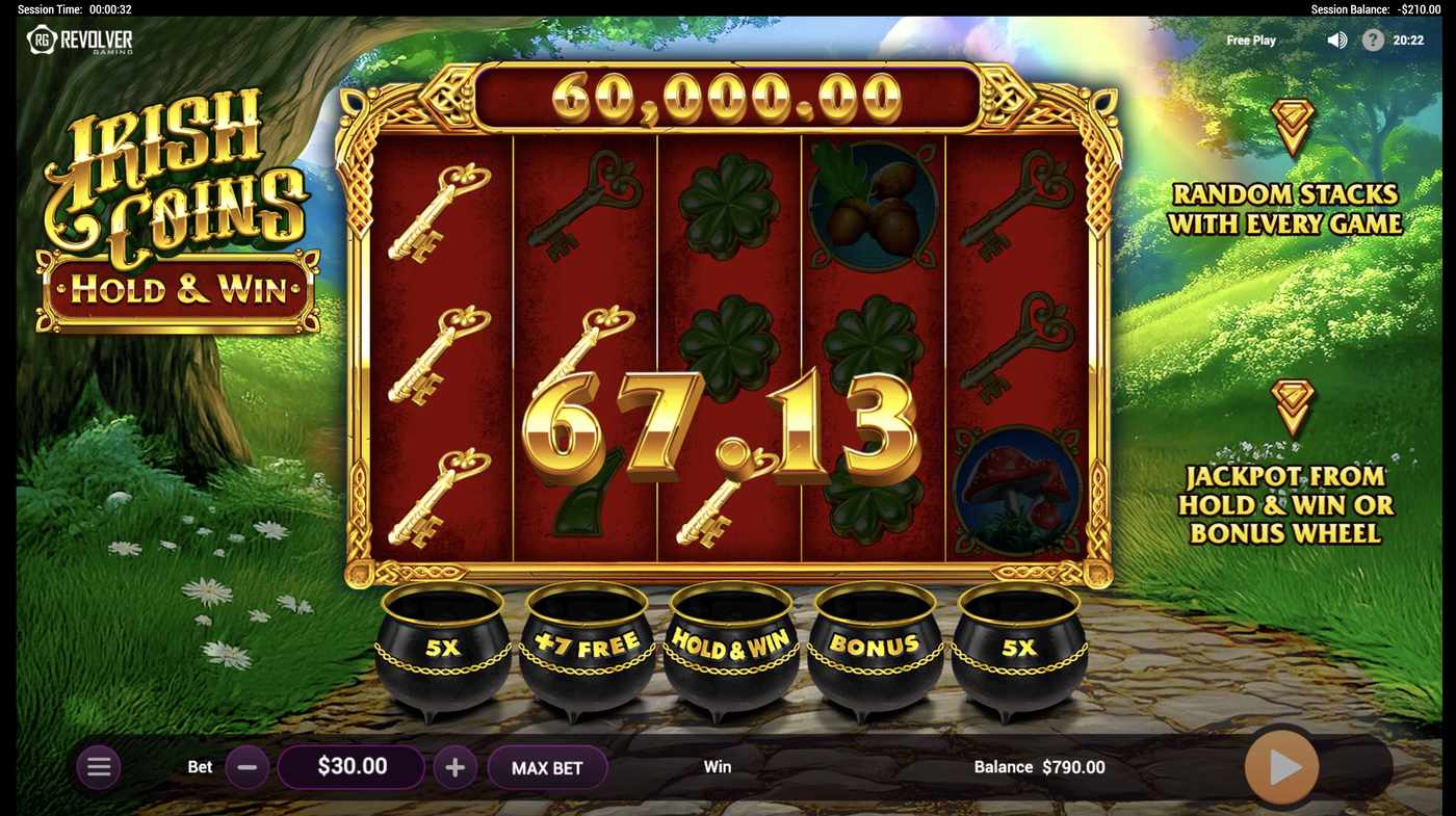 Irish Coins Hold & Win: image of winning
