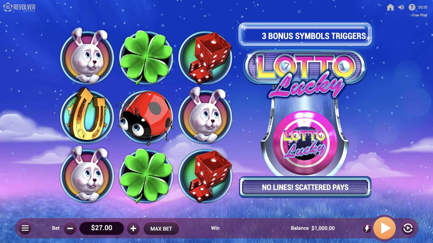 Lotto Lucky: image of main menu
