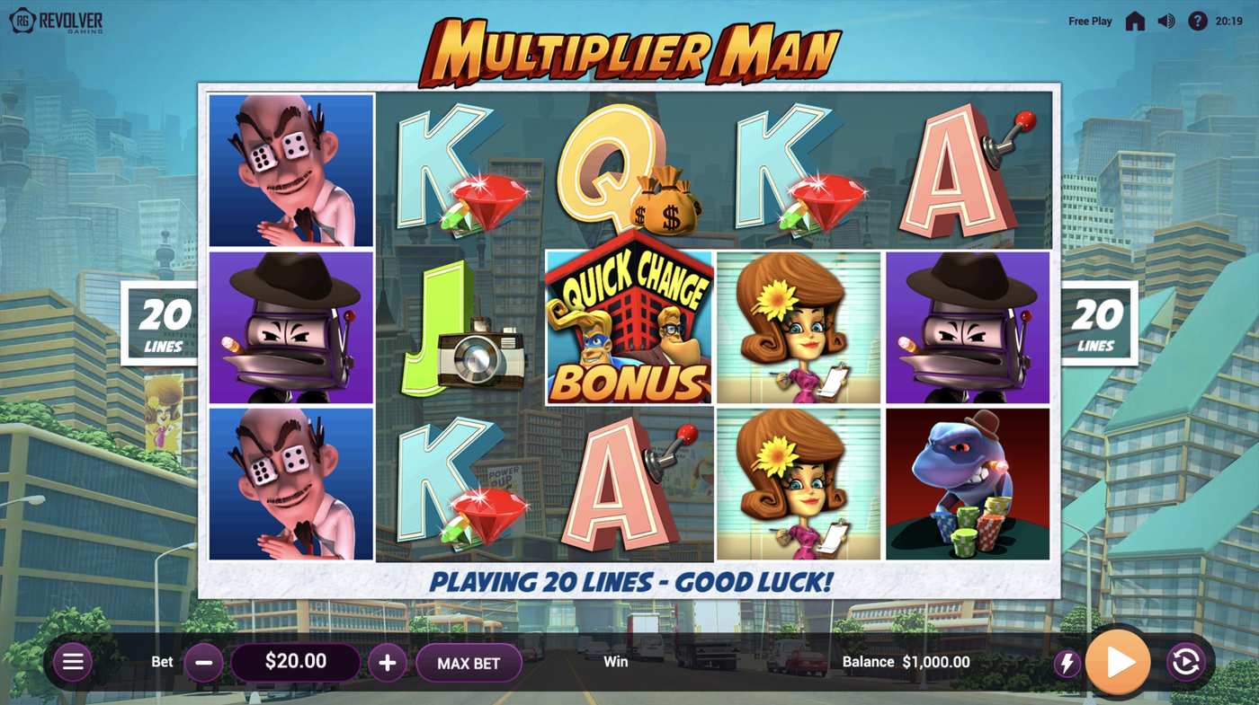 Multiplier Man: image of main menu