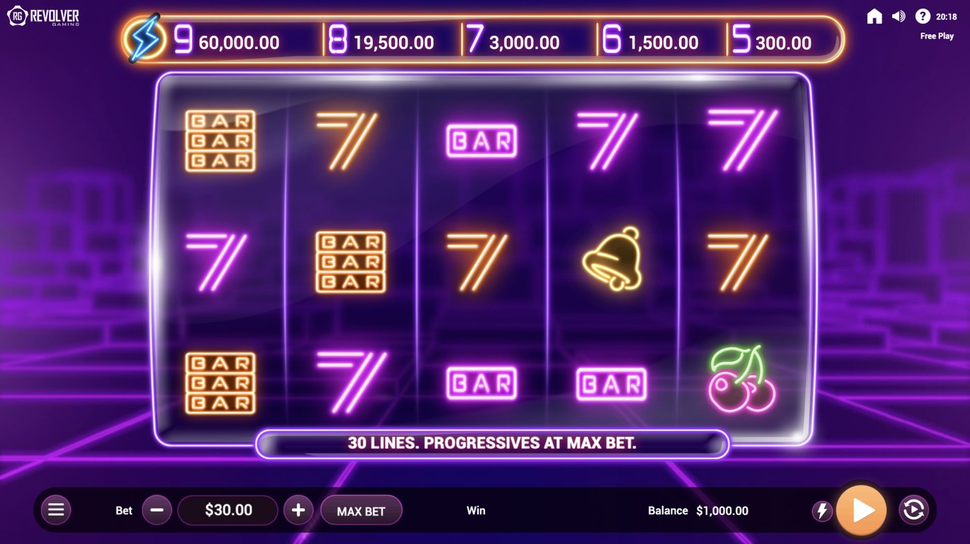 Neon Blaze: image of main menu