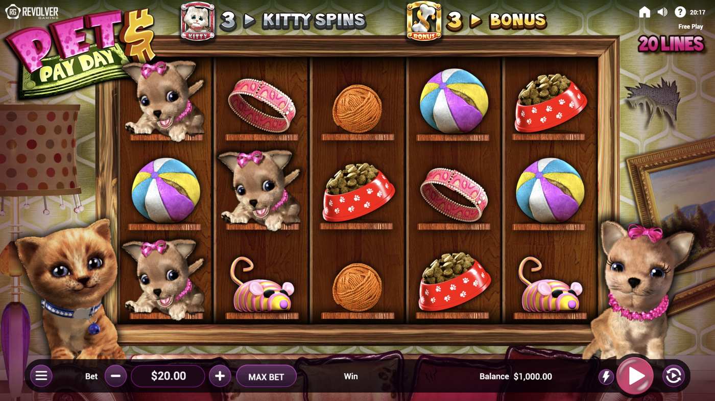 Pets Payday: image of main menu
