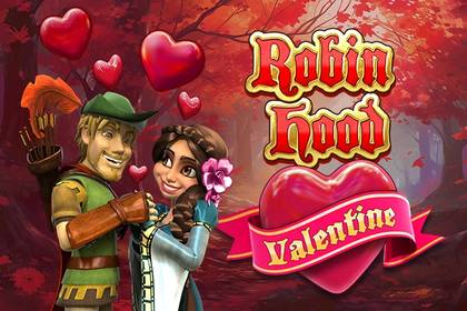 Robin Hood Valentine Online Slot Logo