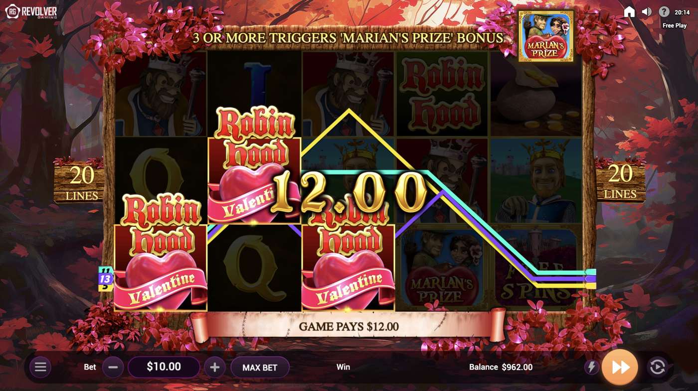 Robin Hood Valentine: image of winning