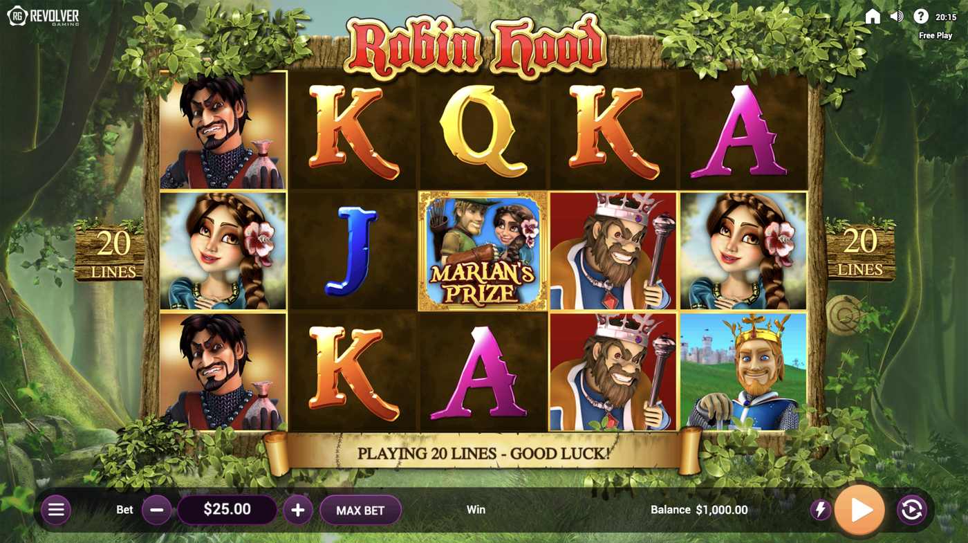 Robin Hood and his Merry Wins: image of main menu