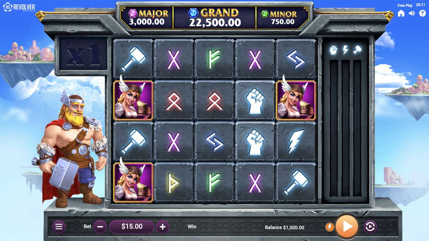 Thor of Asgard: image of main menu