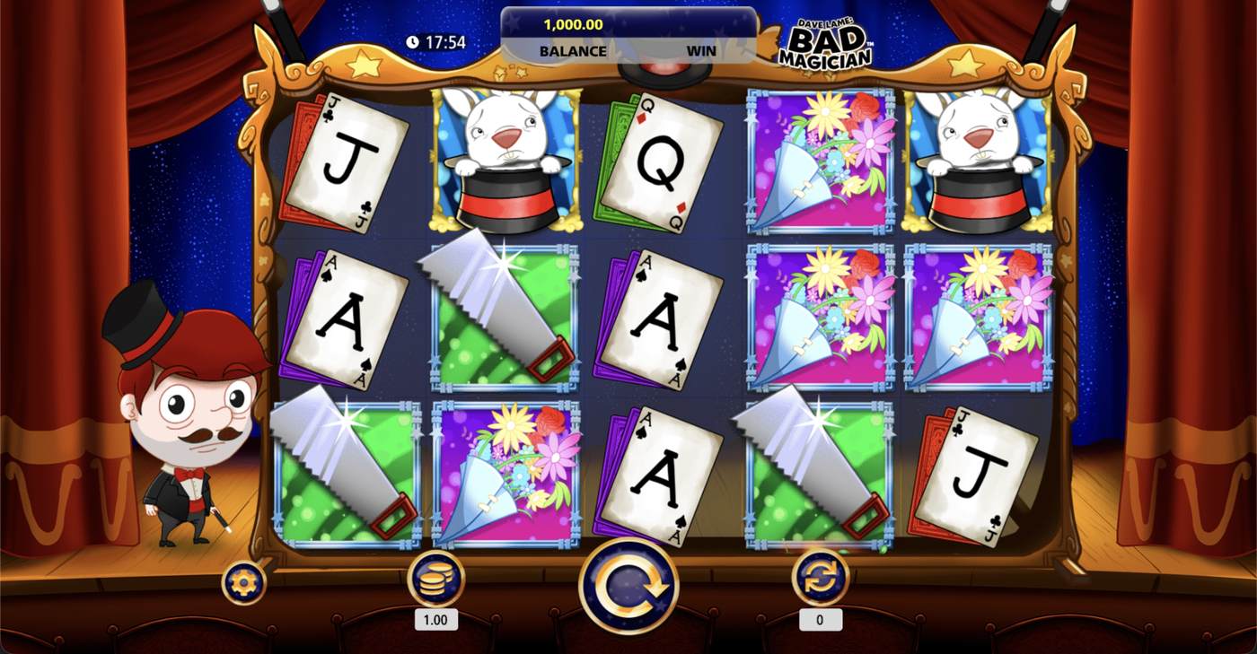 Dave Lame Bad Magician: image of main menu