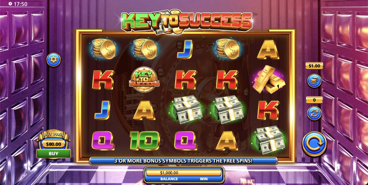 Key to Success: image of main menu