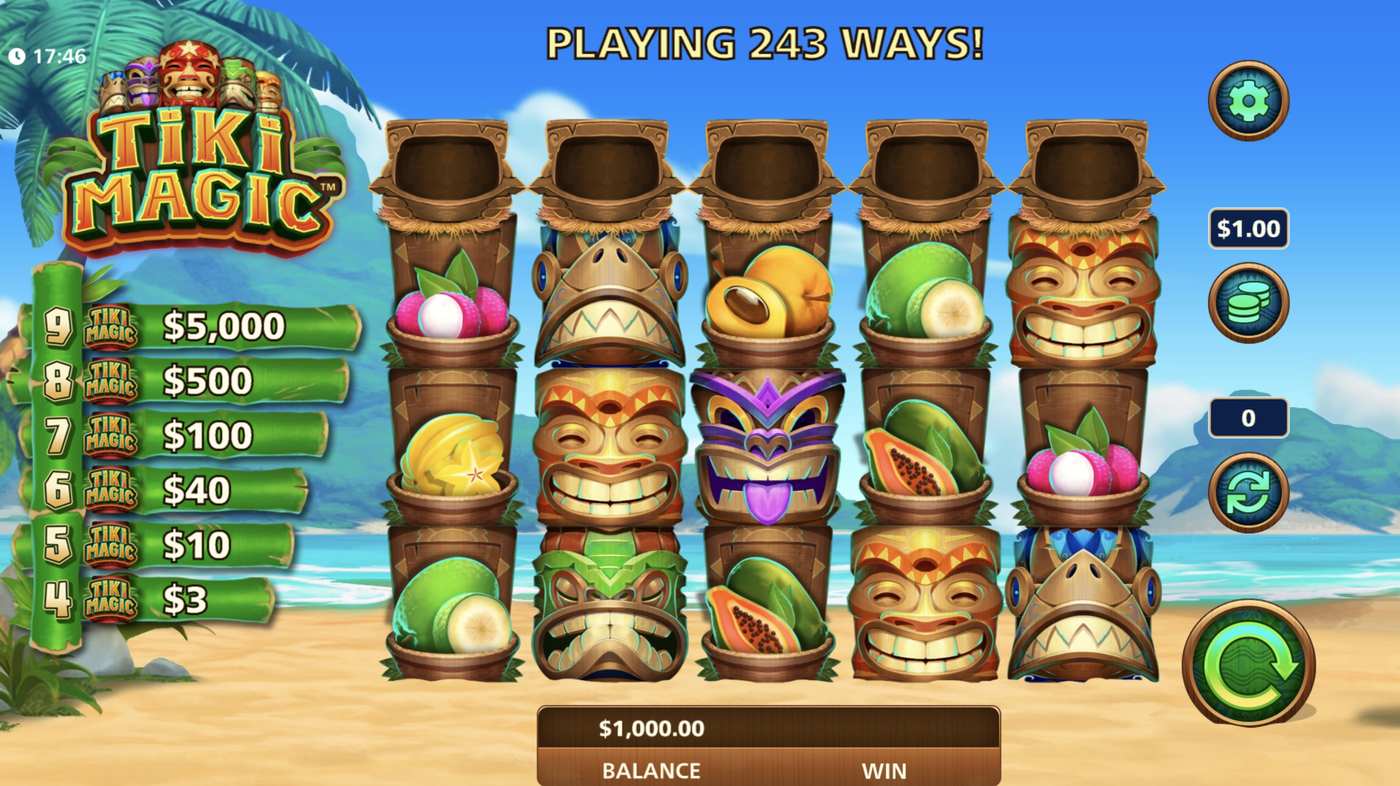 Tiki Magic: image of main menu