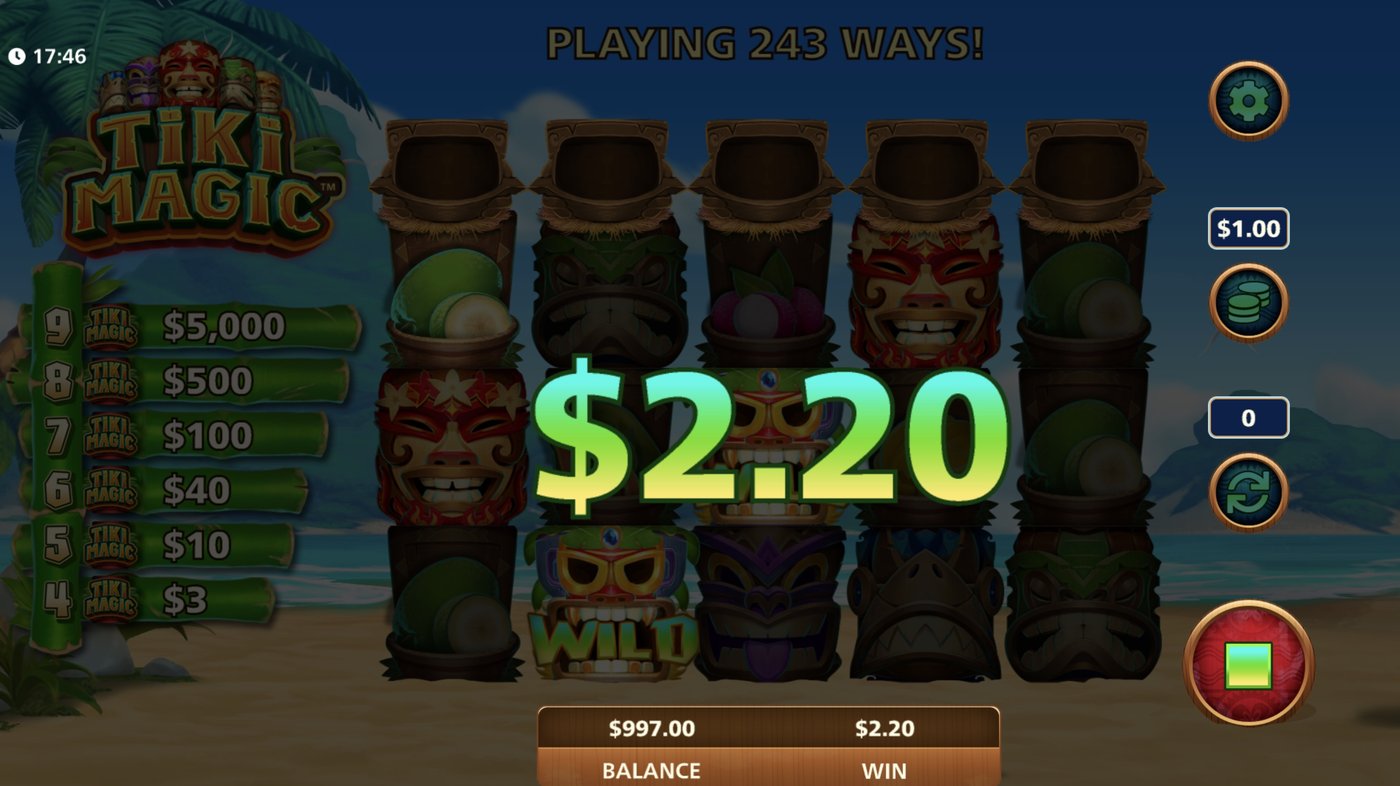 Tiki Magic: image of winning