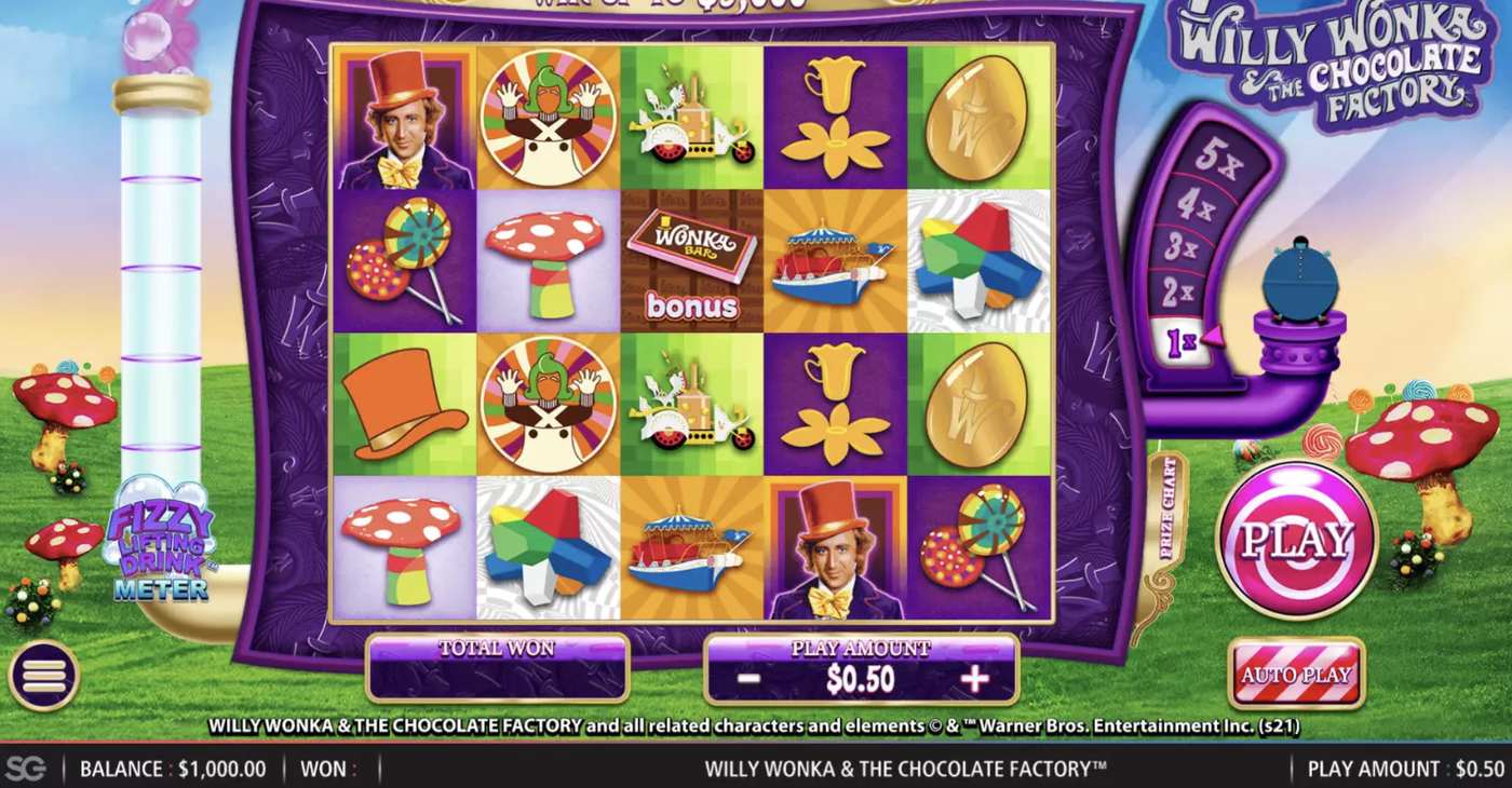 Willy Wonka & The Chocolate Factory: image of main menu
