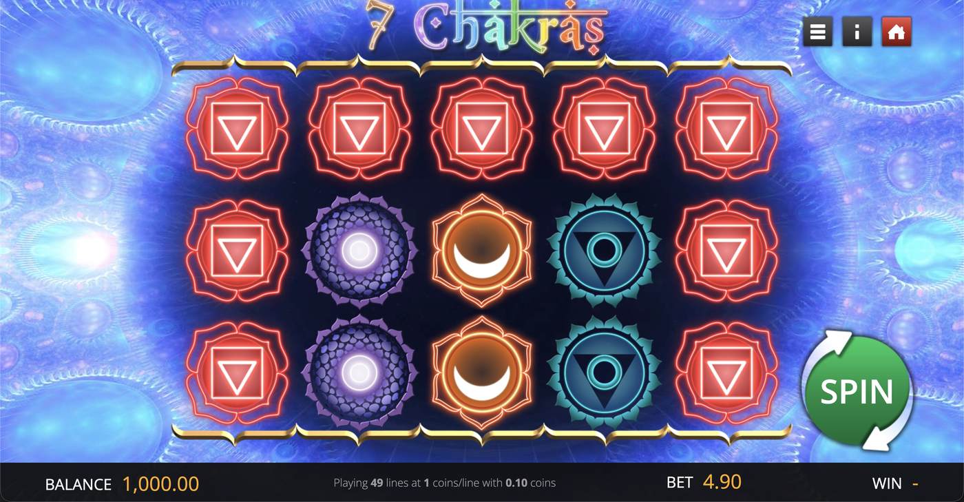 7 Chakras: image of main menu