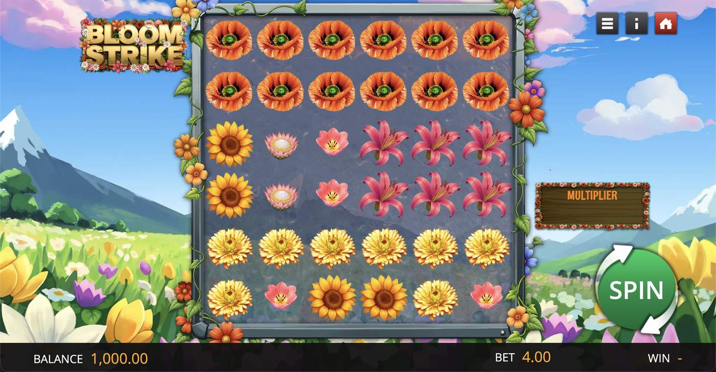 Bloom Strike: image of main menu
