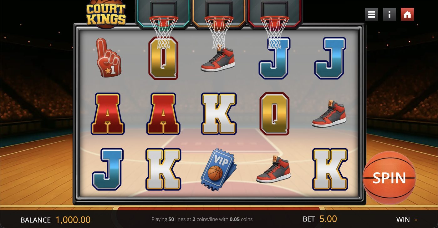 Court Kings: image of main menu
