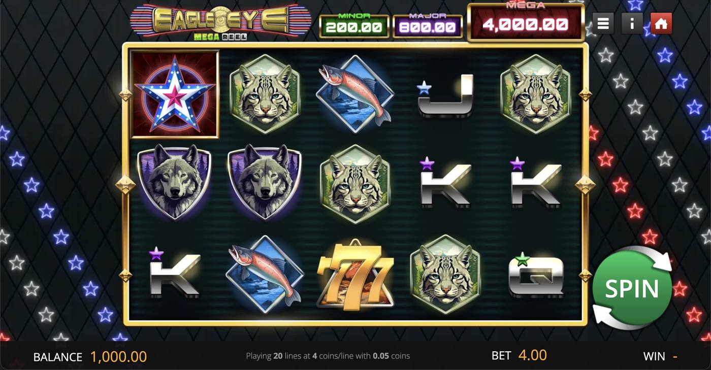 Eagle Eye: image of main menu