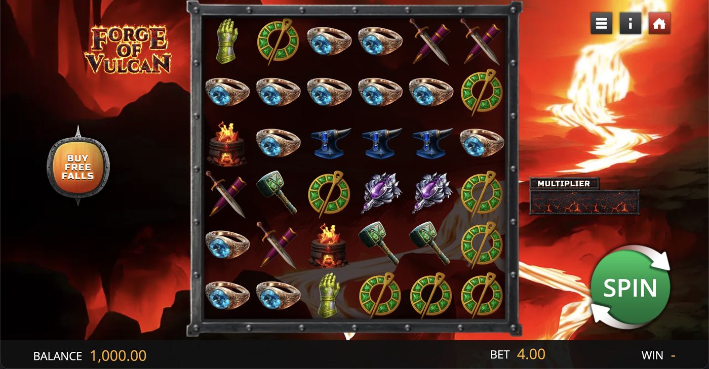 Forge of Vulcan (Saucify): image of main menu