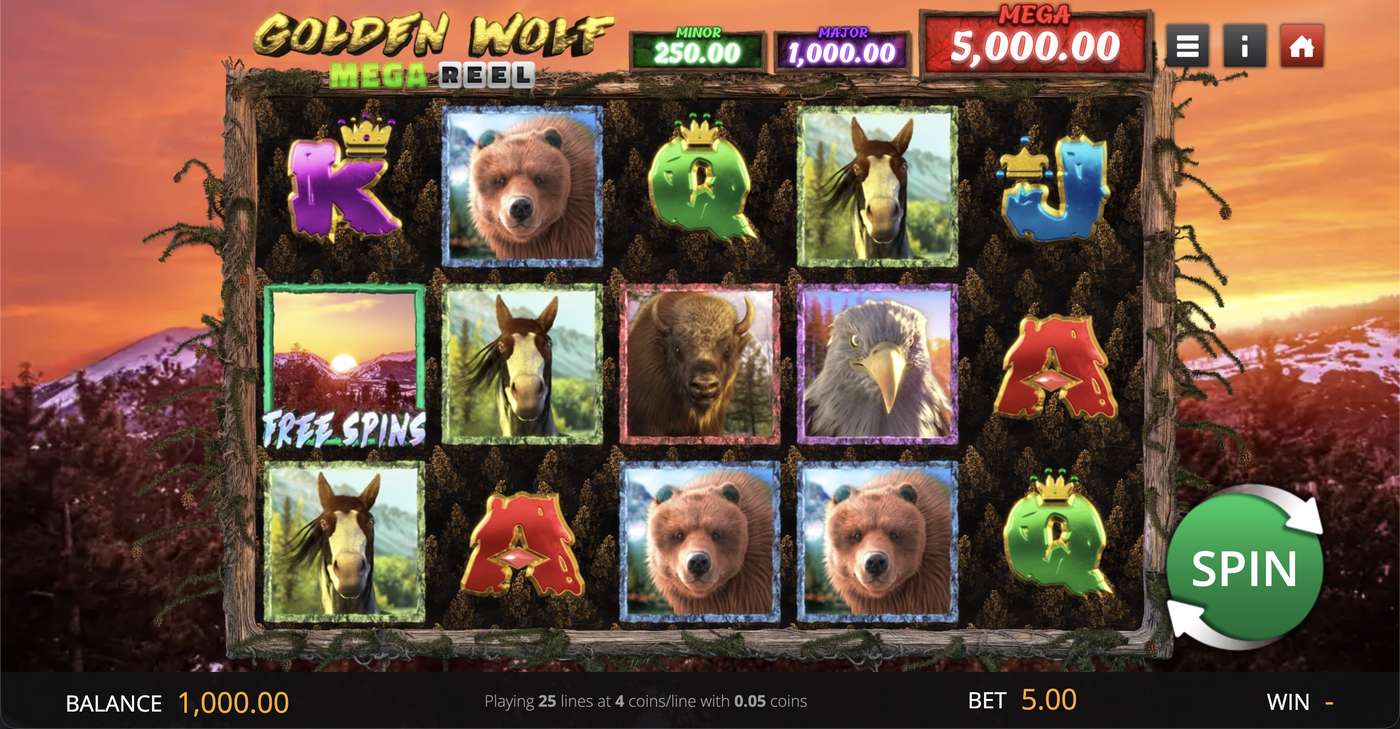 Golden Wolf: image of main menu