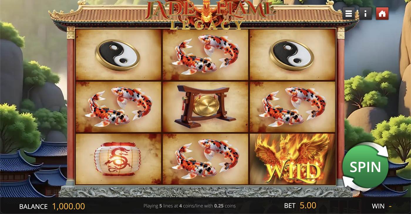 Jade Flame Legacy: image of main menu
