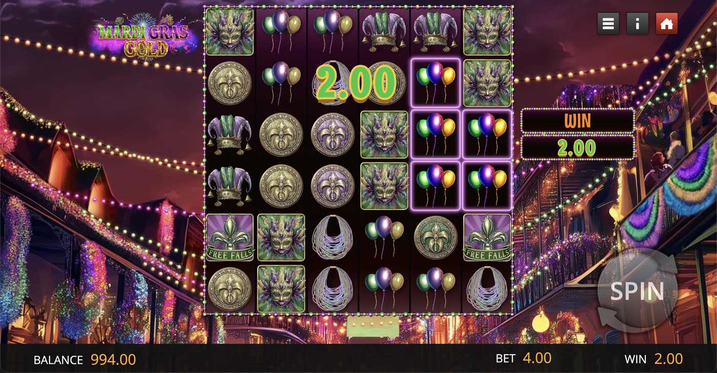 Mardi Gras Gold: image of winning