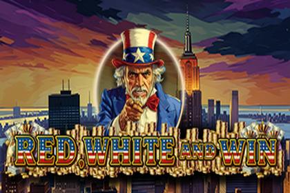 Red White And Win Online Slot Logo