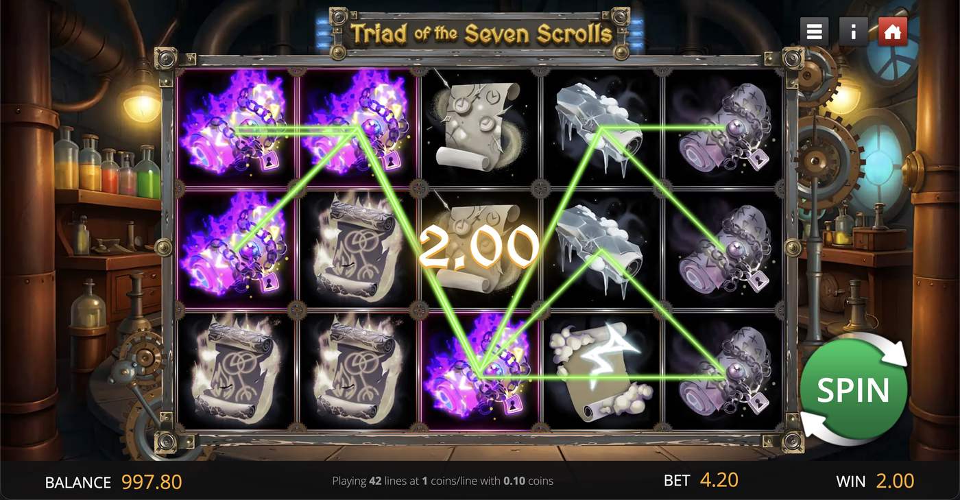 Triad Of The 7 Scrolls: image of winning