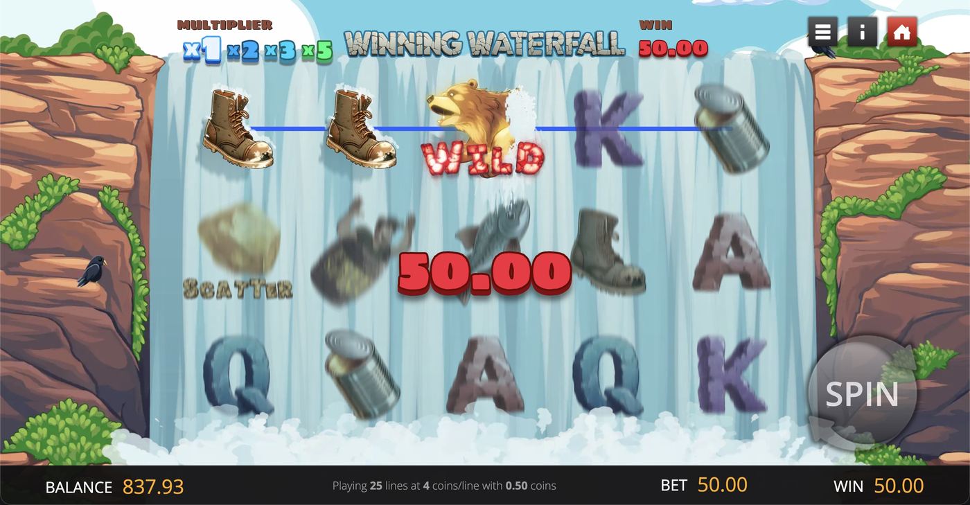 Winning Waterfall: image of winning