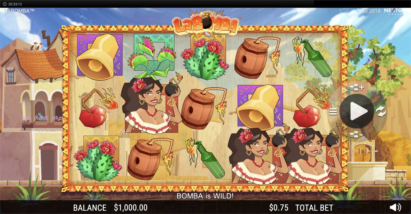 La Bomba: image of main menu