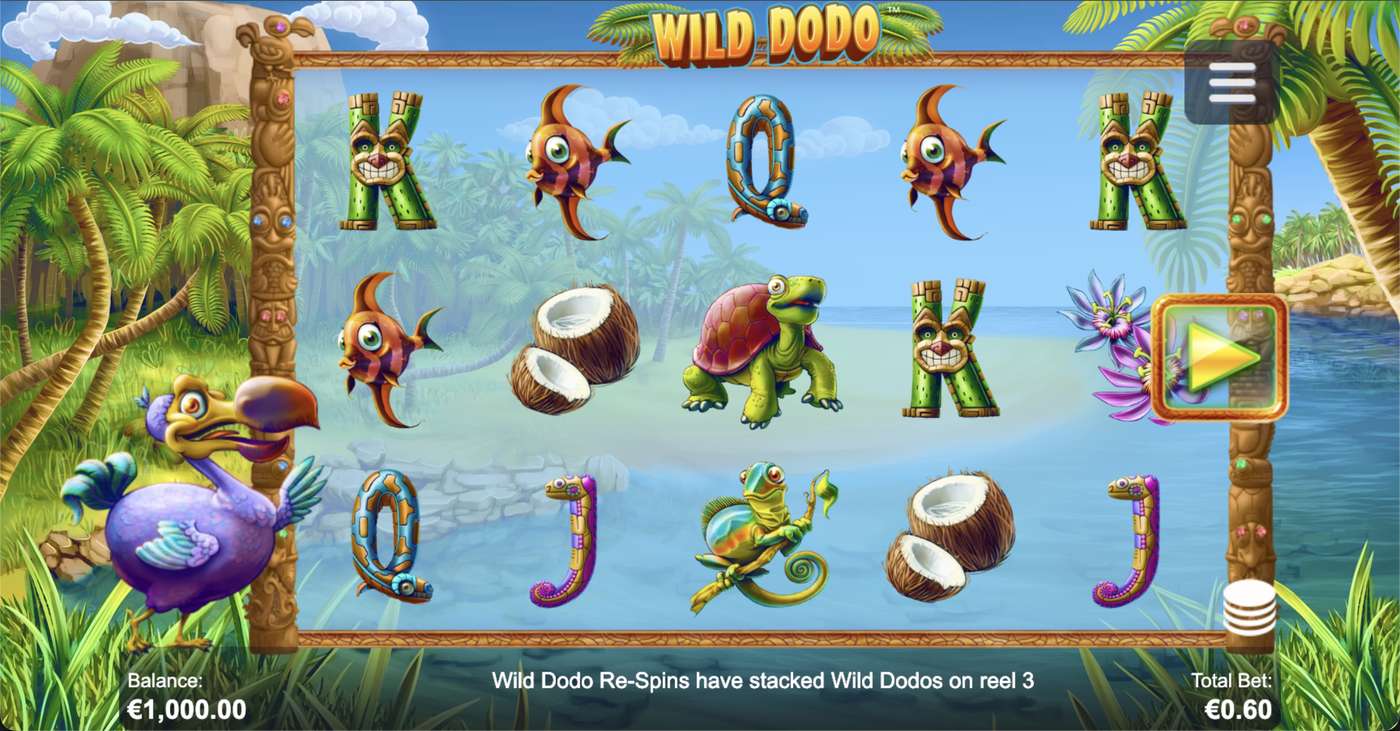 Wild Dodo: image of main menu