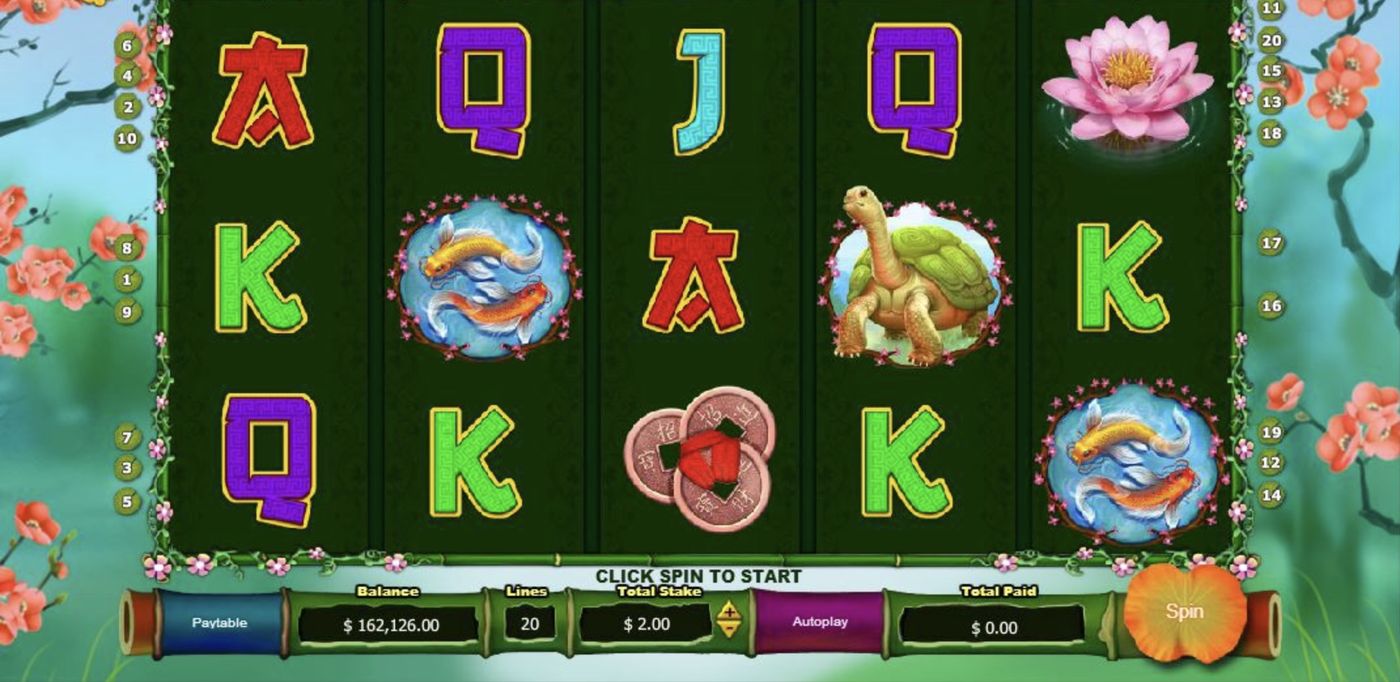 Golden Money Frog: image of main menu
