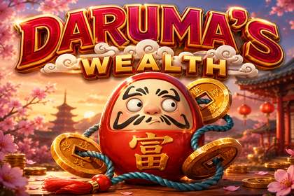 Daruma's Wealth Online Slot Logo