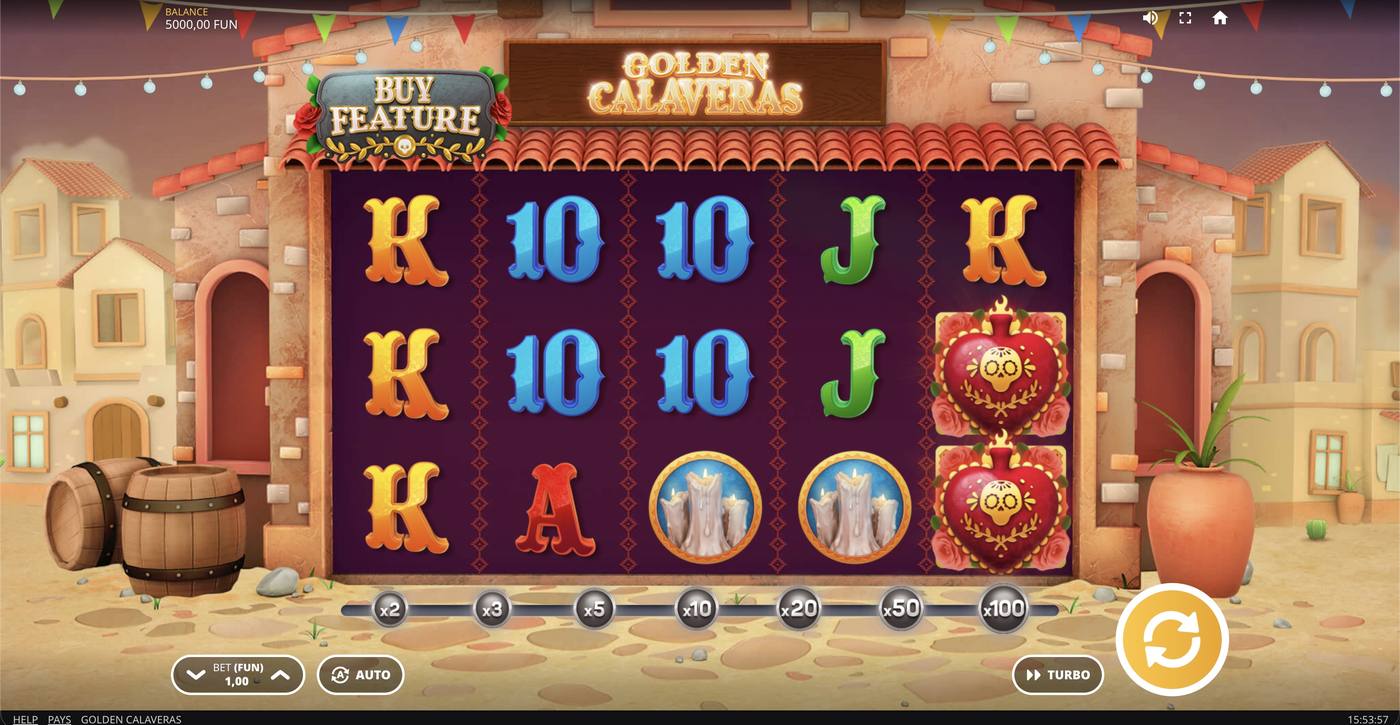 Golden Calaveras: image of main menu