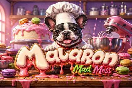 Macaron Mad Mess Online Slot Logo