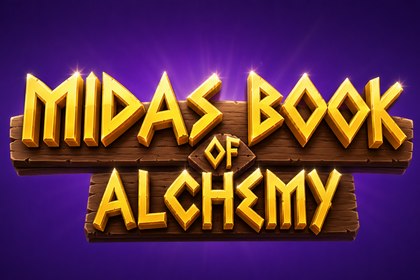 Midas Book of Alchemy Online Slot Logo