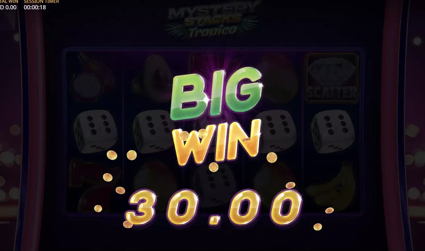 Mystery Stacks Tropico: image of winning