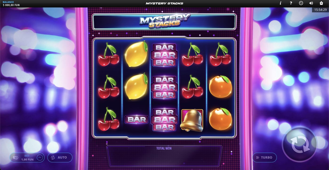 Mystery Stacks: image of main menu