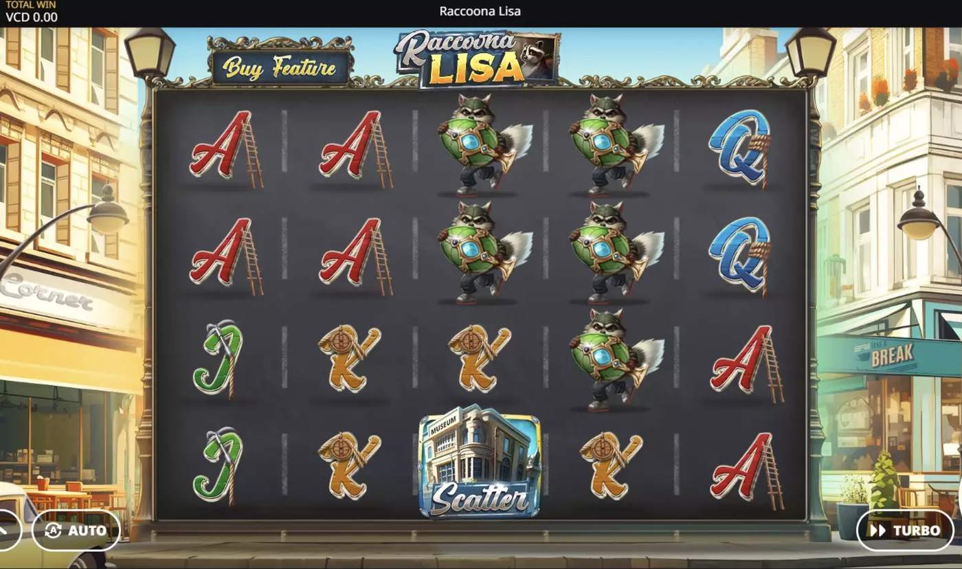Raccoona Lisa: image of main menu