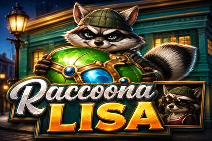 Raccoona Lisa Online Slot Logo